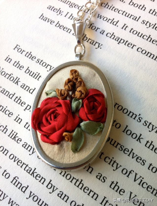 刺绣装饰项链,超级简单又可爱的刺绣教程