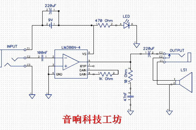 电路洞洞板diy教程,如何根据电路原理图焊接洞洞板
