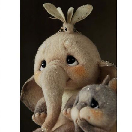 羊毛毡玩偶自制,手工制作羊毛毡玩偶