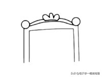 儿童公主床简笔画,简笔画公主床