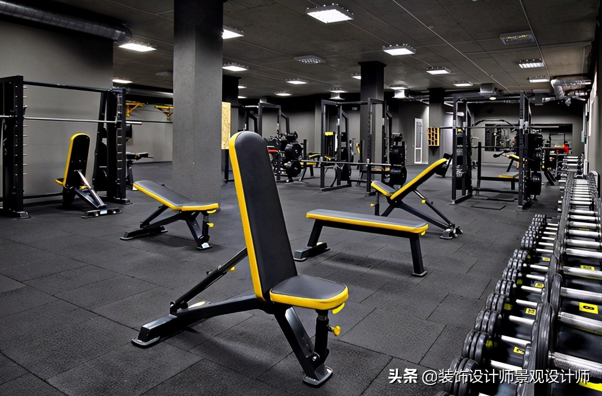 公司健身房设计效果图,书房健身房二合一设计效果图