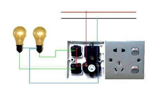 应急灯开关三根线接线方法,应急灯接线图带强启和开关