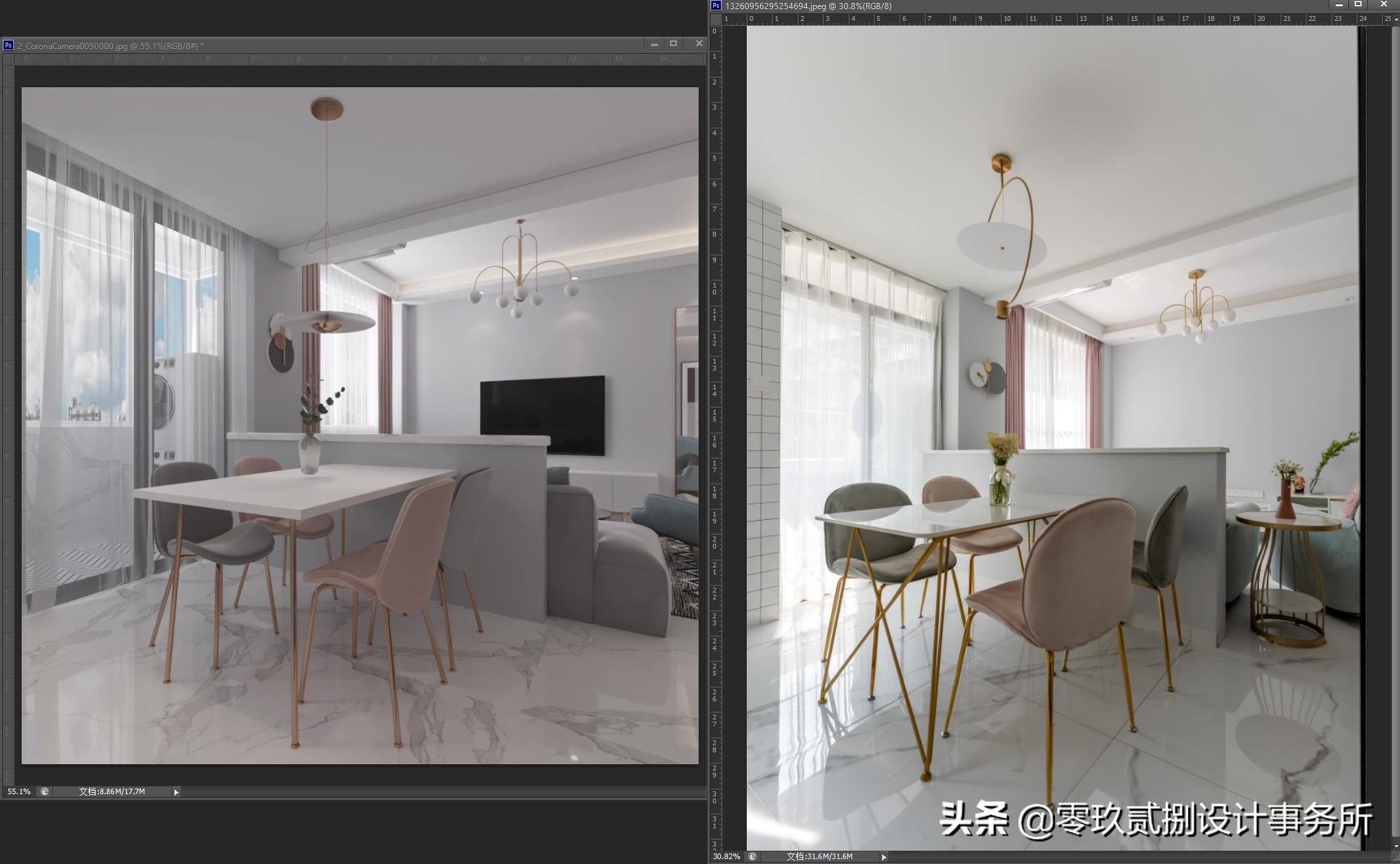 「零玖贰捌设计」65㎡“老破小”格局全改，变身阳光明媚小清新