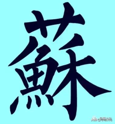 鑻忕殑濮撴皬瀛椾綋,鐢ㄦ眽瀛楁枃鍖栫煡璇嗗垎鏋愯嫃杩欎釜濮撴皬