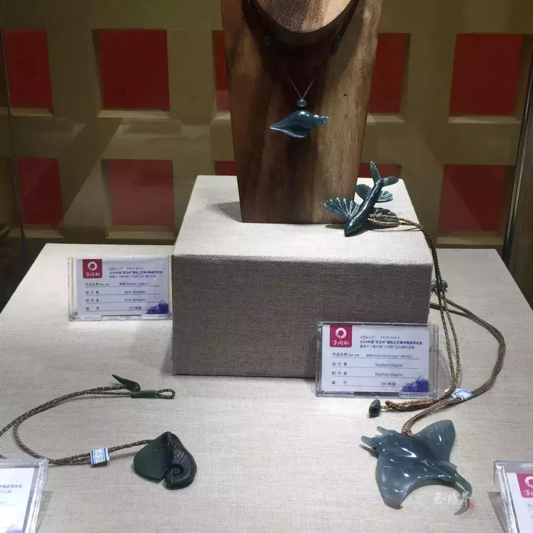 十三届子冈杯玉雕,子冈杯玉雕作品展现场