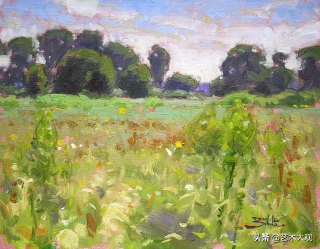 明媚阳光油画作品欣赏,美国画家埃里卡霍珀油画作品欣赏