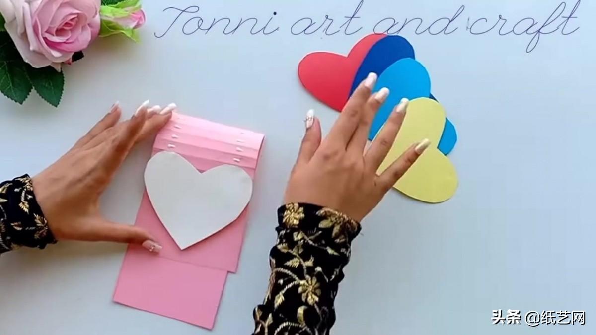 新年贺卡用卡纸还是彩纸,一看就会的超简单手工新年贺卡