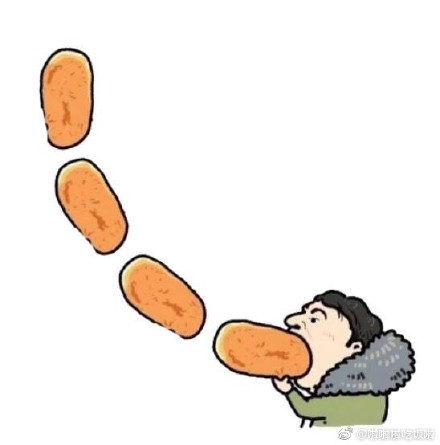 王思聪吃热狗表情包动图,王思聪花式吃热狗