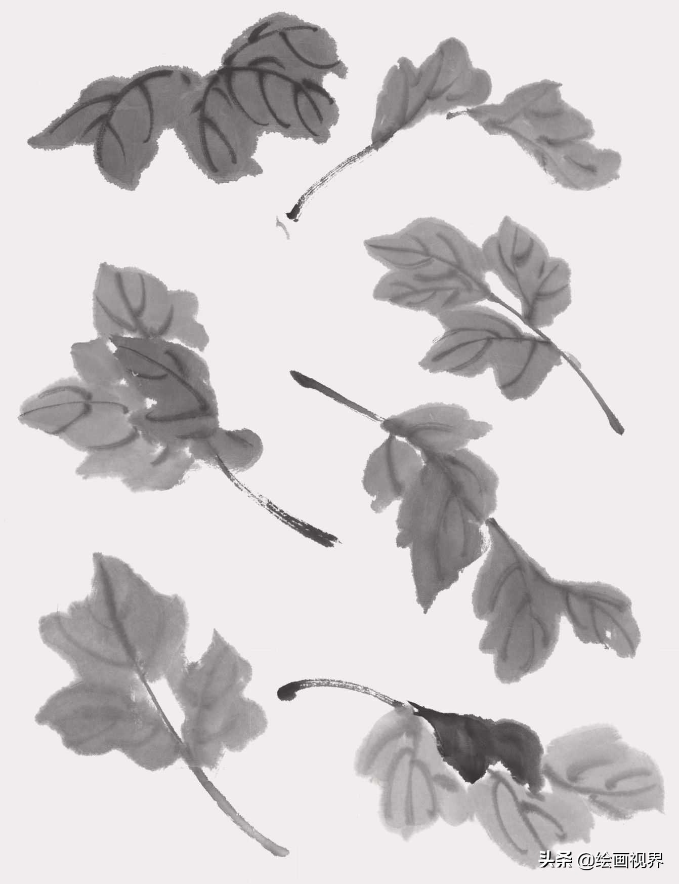 零基础国画（菊花）画法教程：学会这几点技法，几分钟画一朵菊花