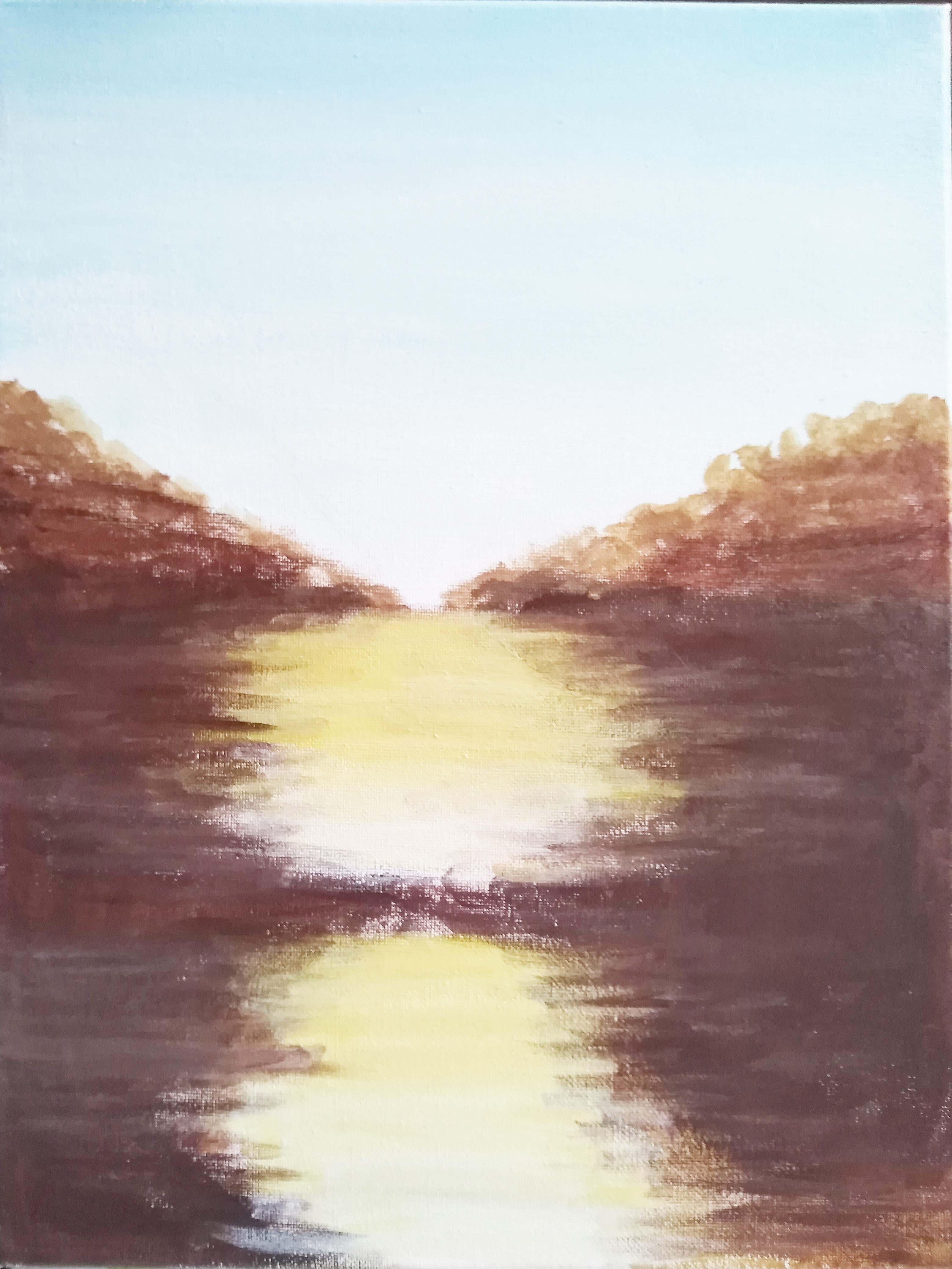 简单丙烯画高级感,丙烯水粉简单装饰画入门