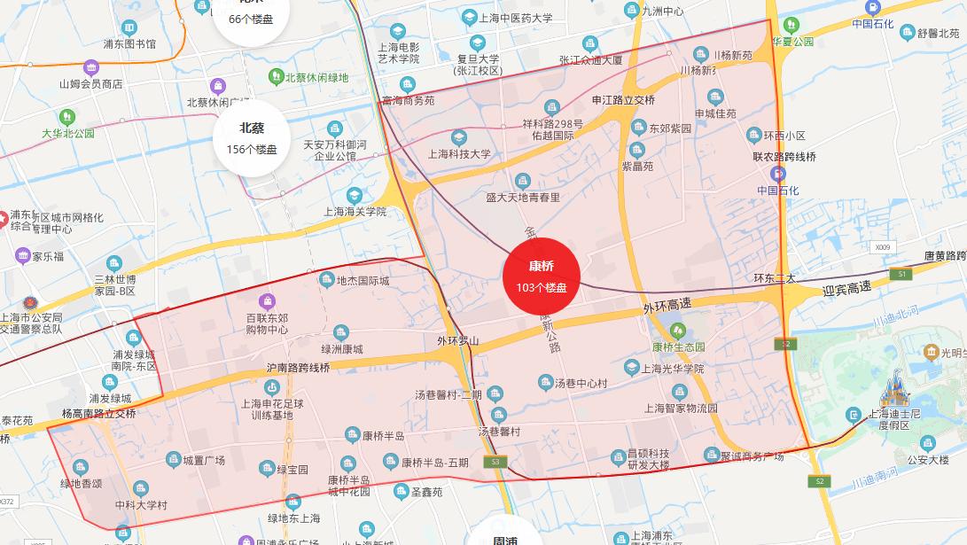 上海楼市周康板块,浦东周康板块网红盘