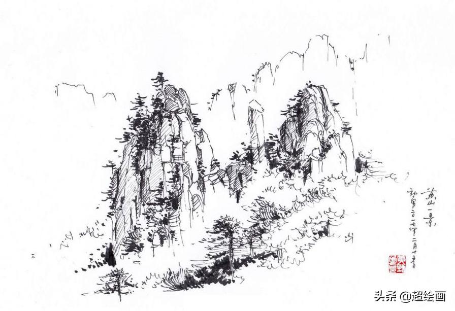 十大顶级钢笔画速写,钢笔速写100幅图片