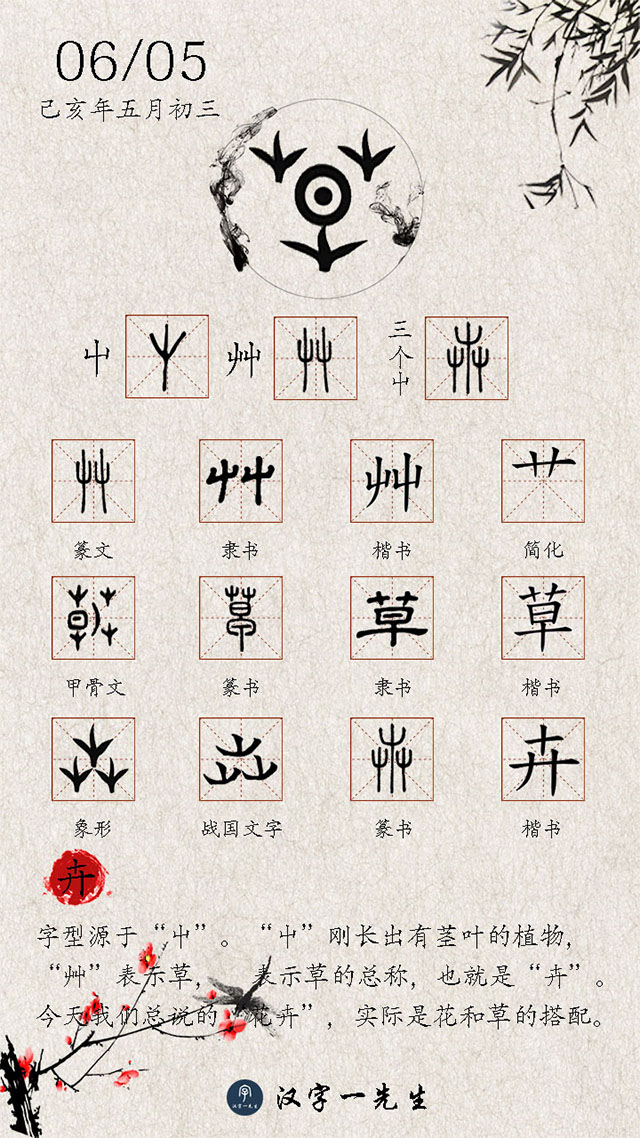 花卉的卉字是什么意思,你身边人的名字有什么含义