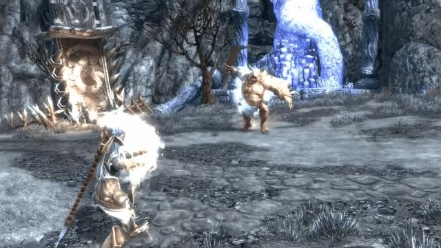 老滚5两个版本画面对比,现在老滚5值得玩吗