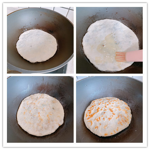 雪菜软饼,发面雪菜饼的做法