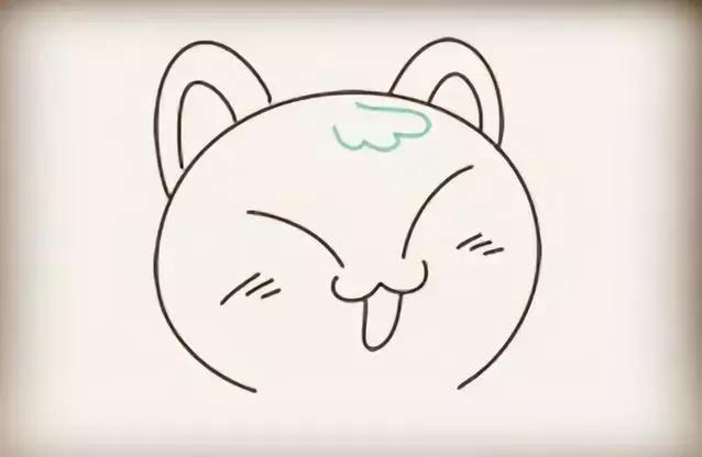 萌萌哒小猫咪简笔画,超萌小猫咪简笔画