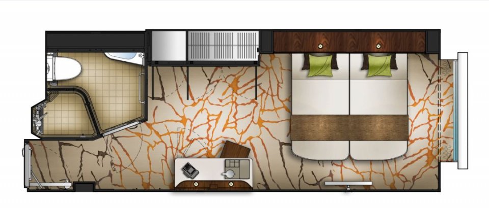 世界梦号邮轮全图,全球最大海上超级城堡