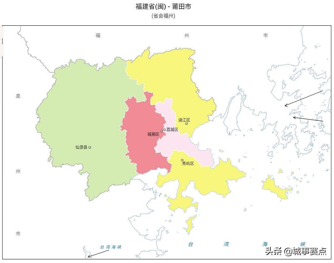 福建省地图行政区划,福建省各市县行政地图一览表