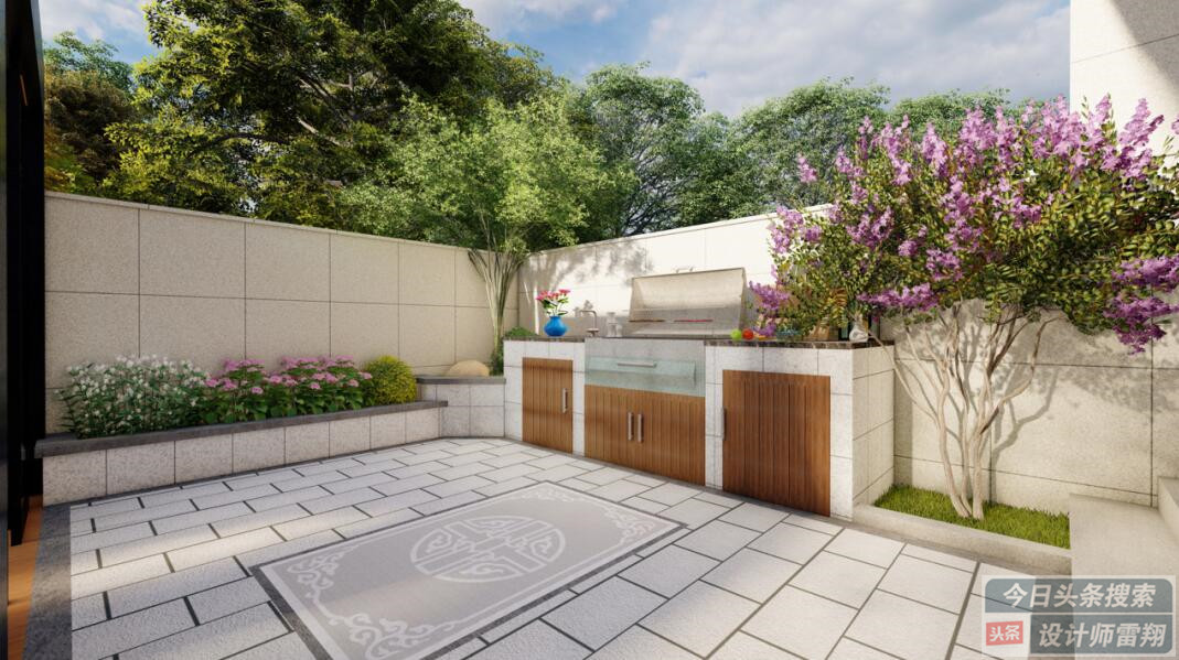 小庭院设计烧烤区,小露台种菜烧烤设计