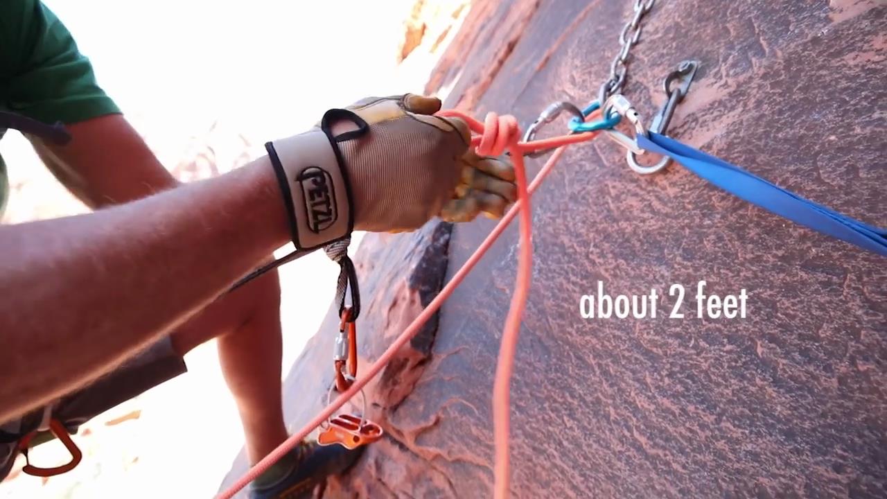 绳索登山的技巧,爬山绳索下降技巧