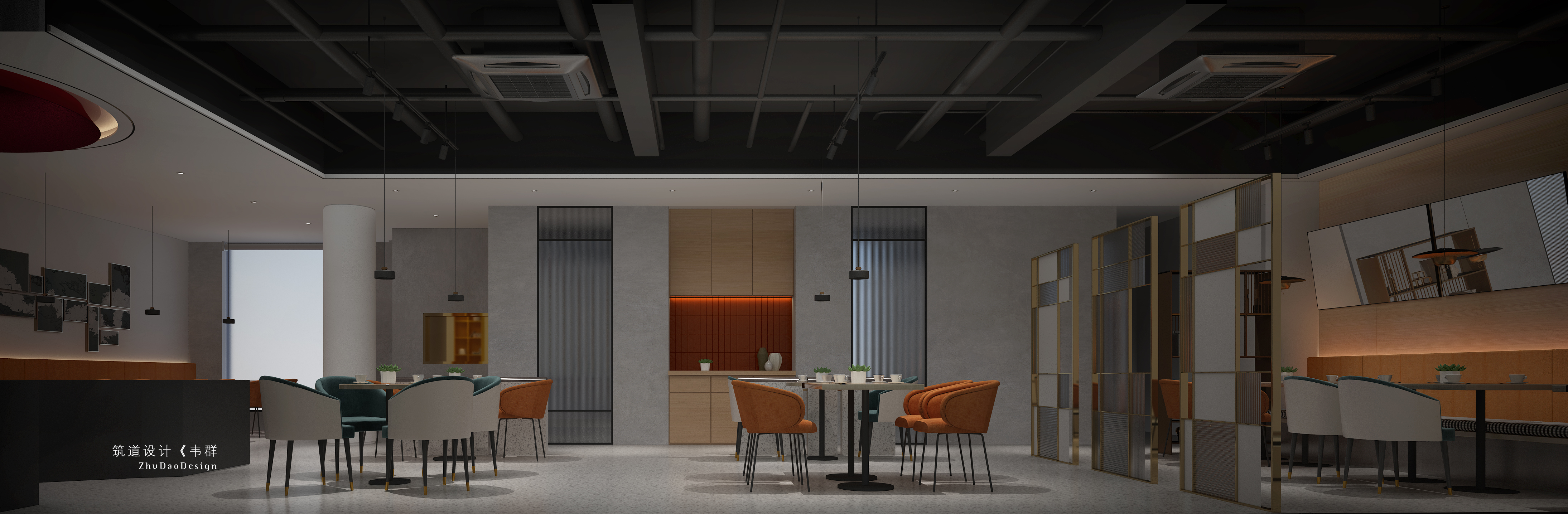 二姐粥铺281平商业空间取名澜厨有着业主自己的Style