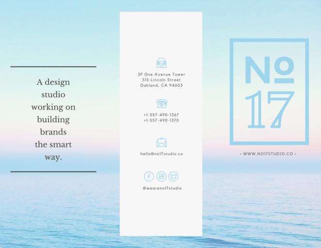 招生三折页设计,富有高级感的三折页设计