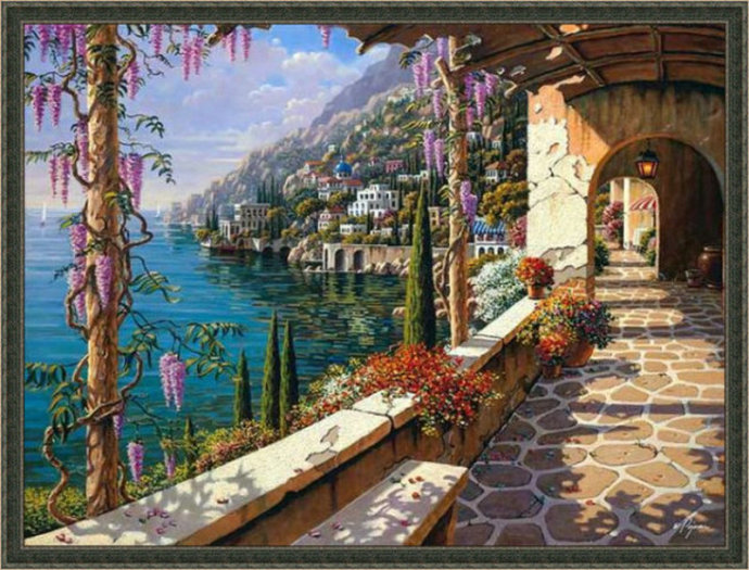 俄罗斯大师唯美风景油画,唯美风景一束花图