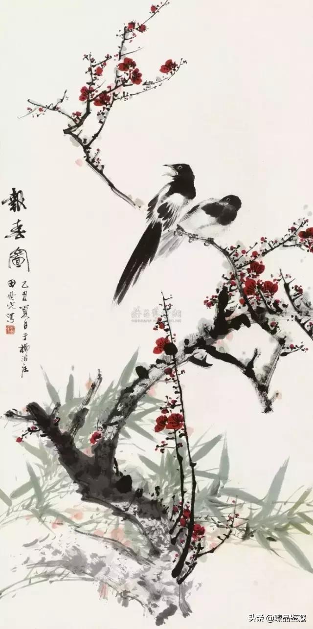 工笔大师田世光,工笔画大师田世光画孔雀好美