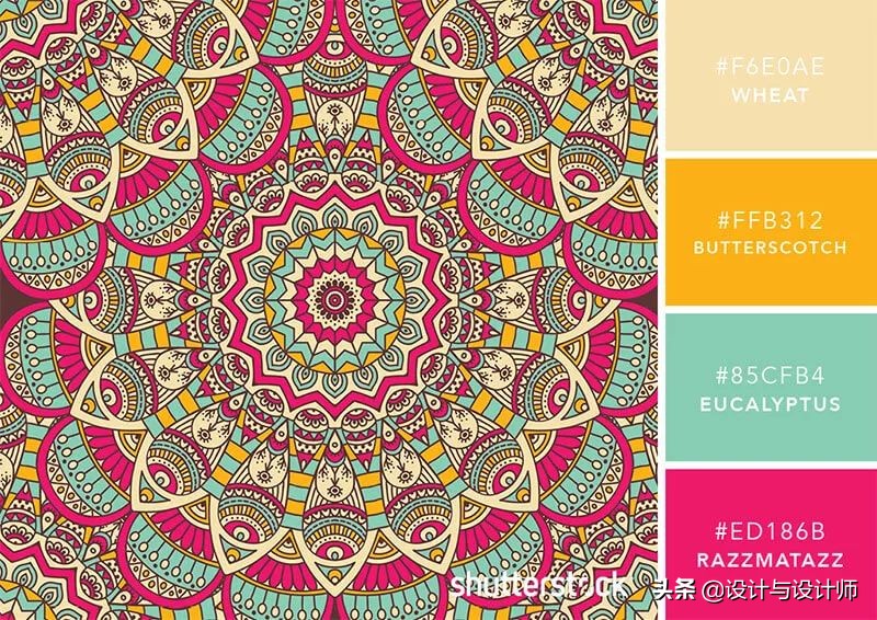 设计色彩总结200字左右,设计配色6种颜色