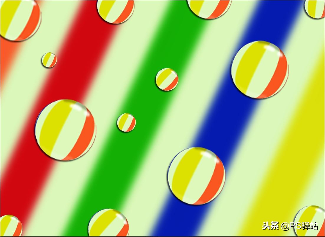 ps简单做彩色气泡,ps滤镜打造透明的玻璃球