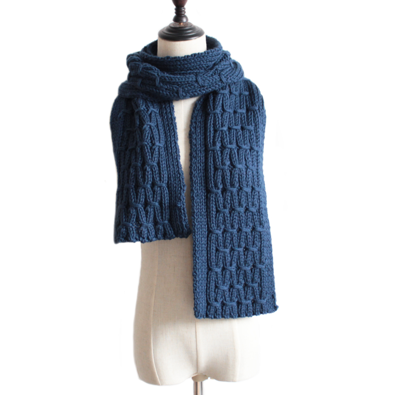 羊绒围巾线手工编织围巾教程,最近火的手工编织围巾