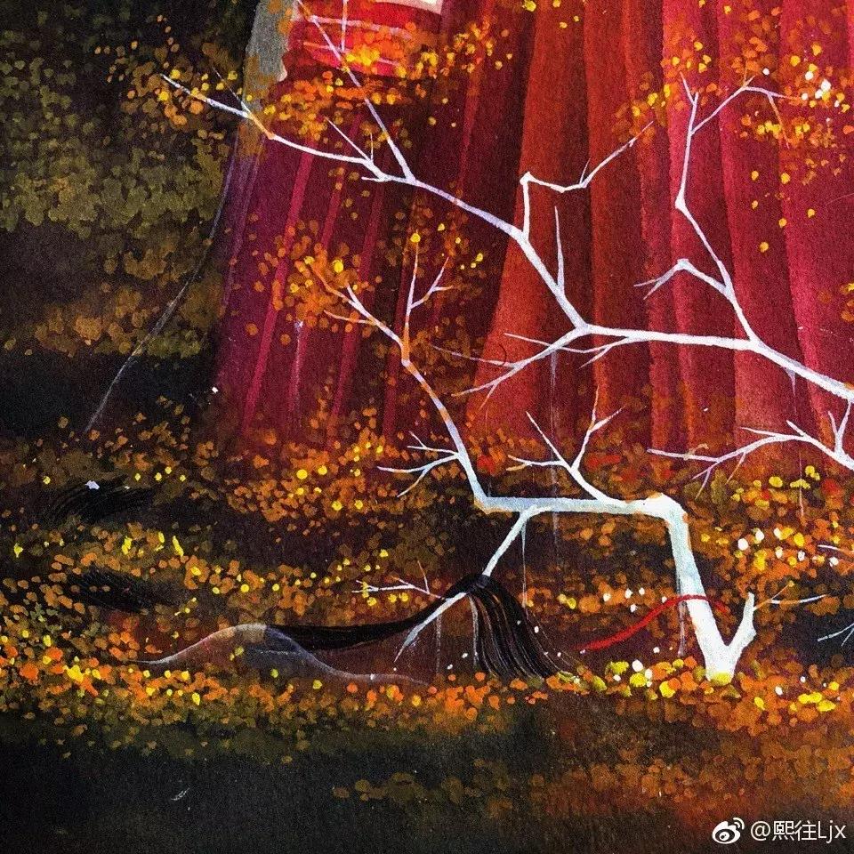 古风绘画线描,100张绝美古风女线描手绘