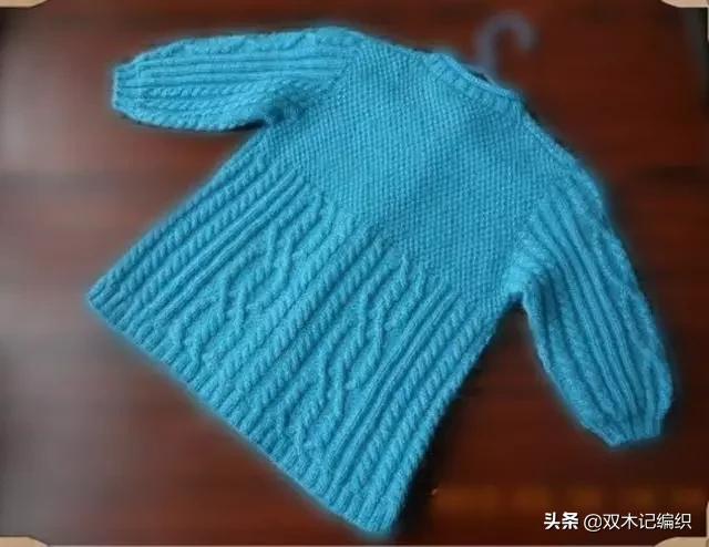 秋天浅蓝色针织开衫,春季薄针织开衫教程