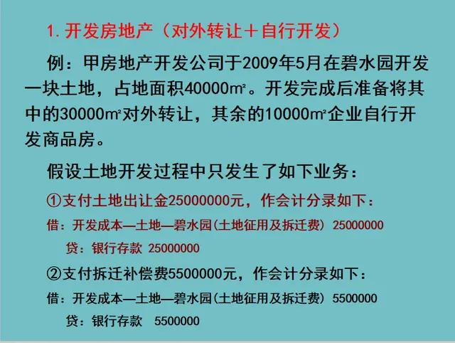 房地产会计分录技巧讲解,房地产结转收入和成本的会计分录