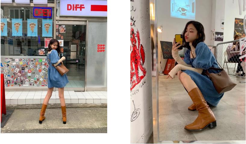 裙子靴子夏季,裙子靴子搭配夏季
