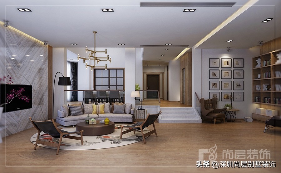 350平装修风格,350平现代住宅设计