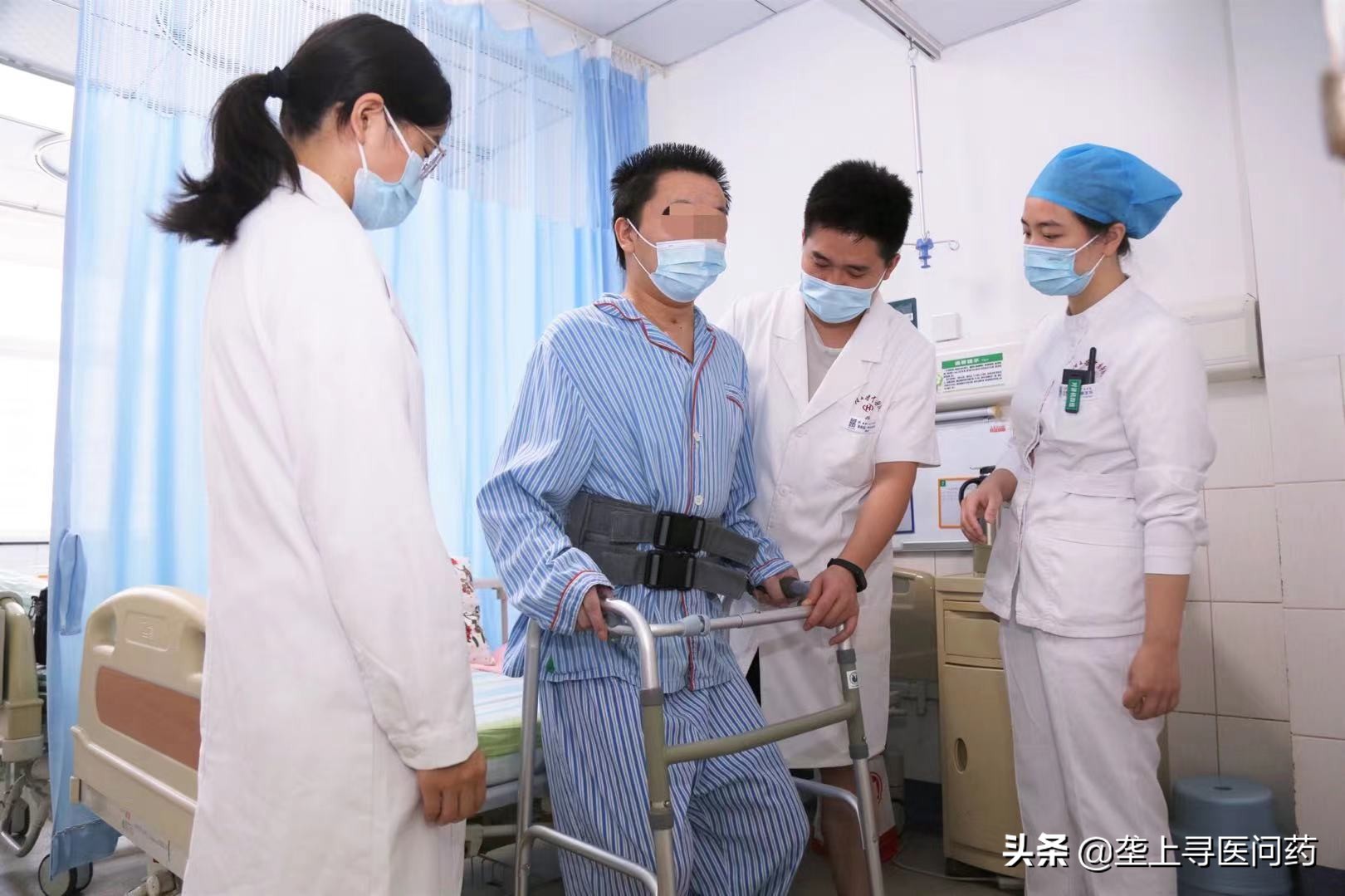 年轻男子胶质瘤压迫脑干险偏瘫护士定下“手机之约”助他重新站立行走