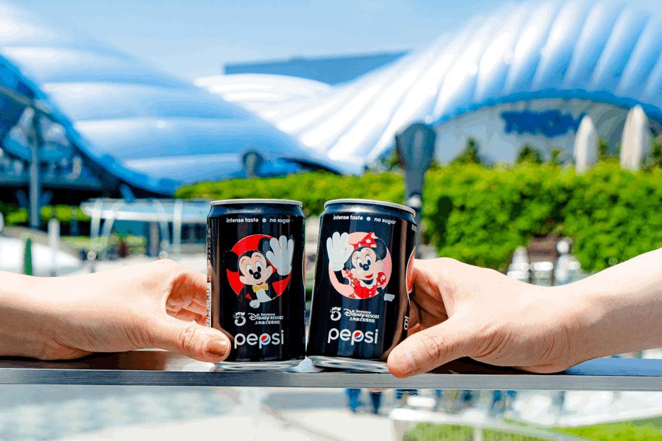 百事可乐鼠年纪念版,百事可乐迪士尼联名款200ml*5罐装