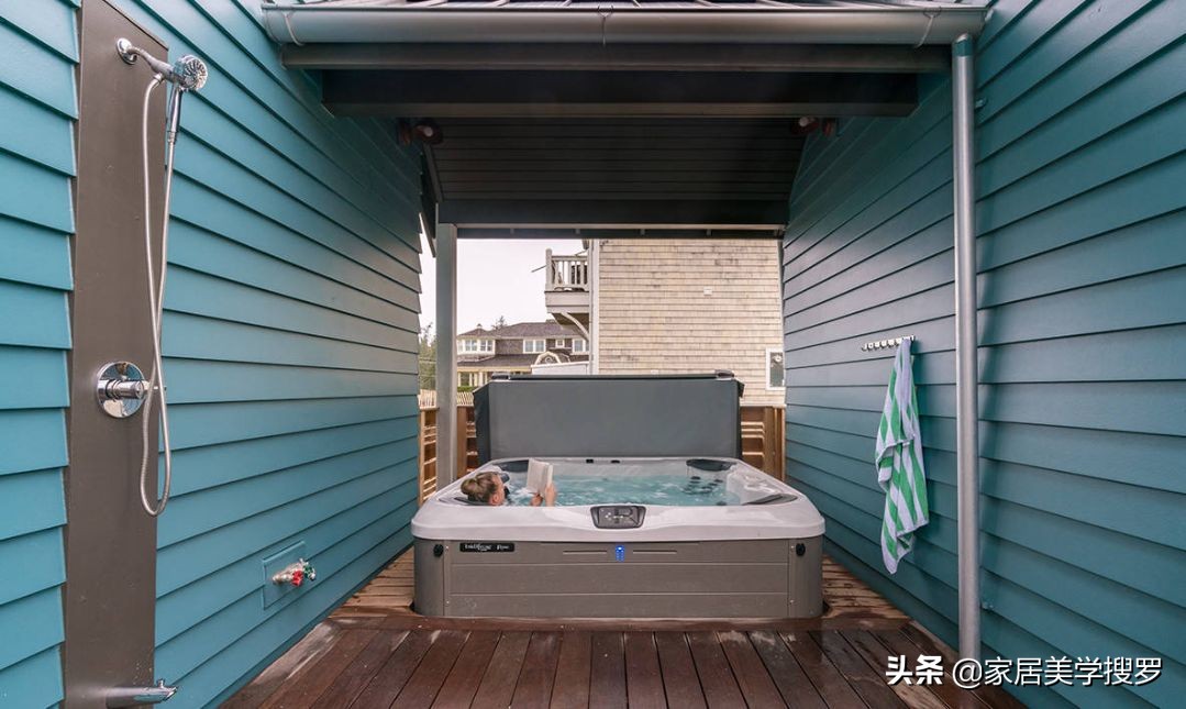 下沉式户外浴缸,户外浴缸布置