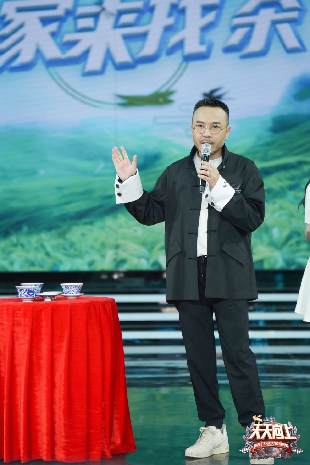 汪涵绿色西装,汪涵穿搭