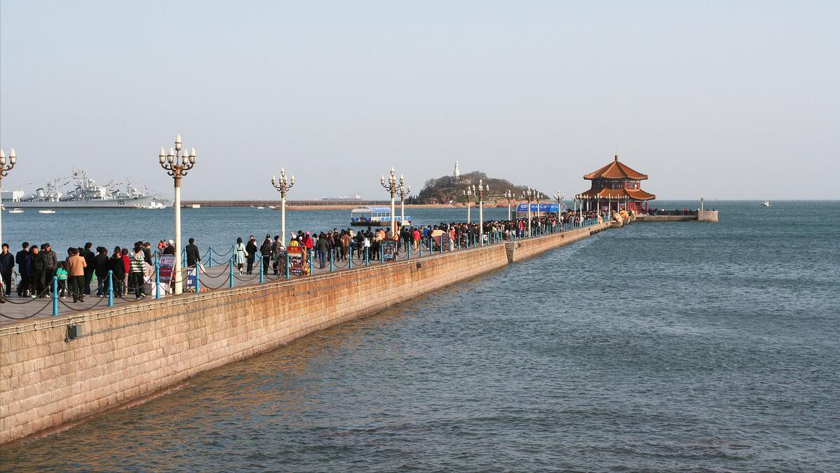 美丽海滨城市青岛,青岛旅行金沙滩