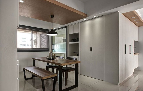 餐边柜和鞋柜一体如何吊顶,鞋柜餐边柜一体怎样吊顶