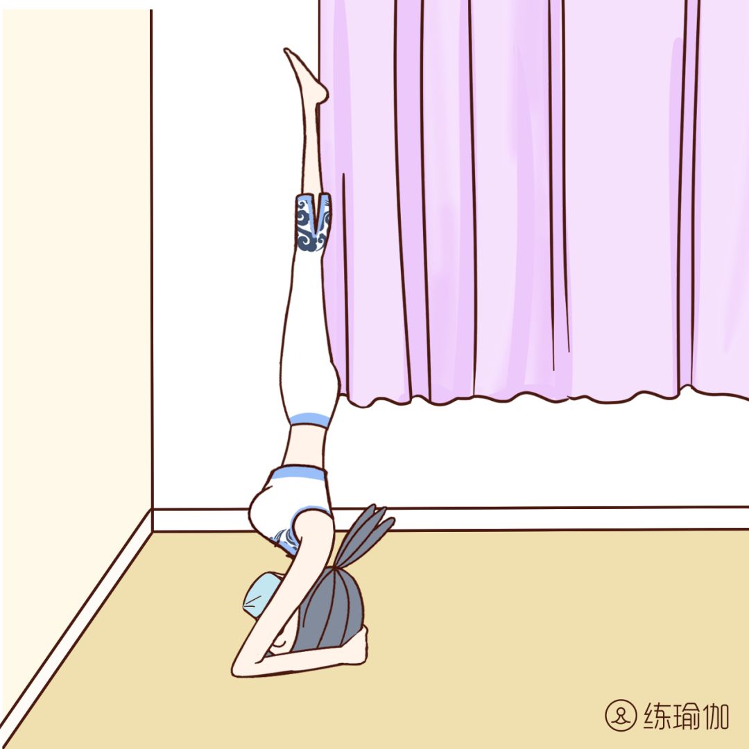 倒立60秒，给生殖器放气，刺激女性荷尔蒙