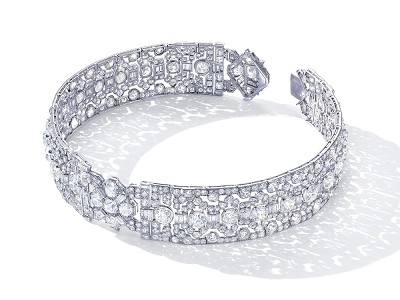 Christie’s日内瓦珠宝秋拍：7.03ct蓝钻，Cartier装饰艺术发带