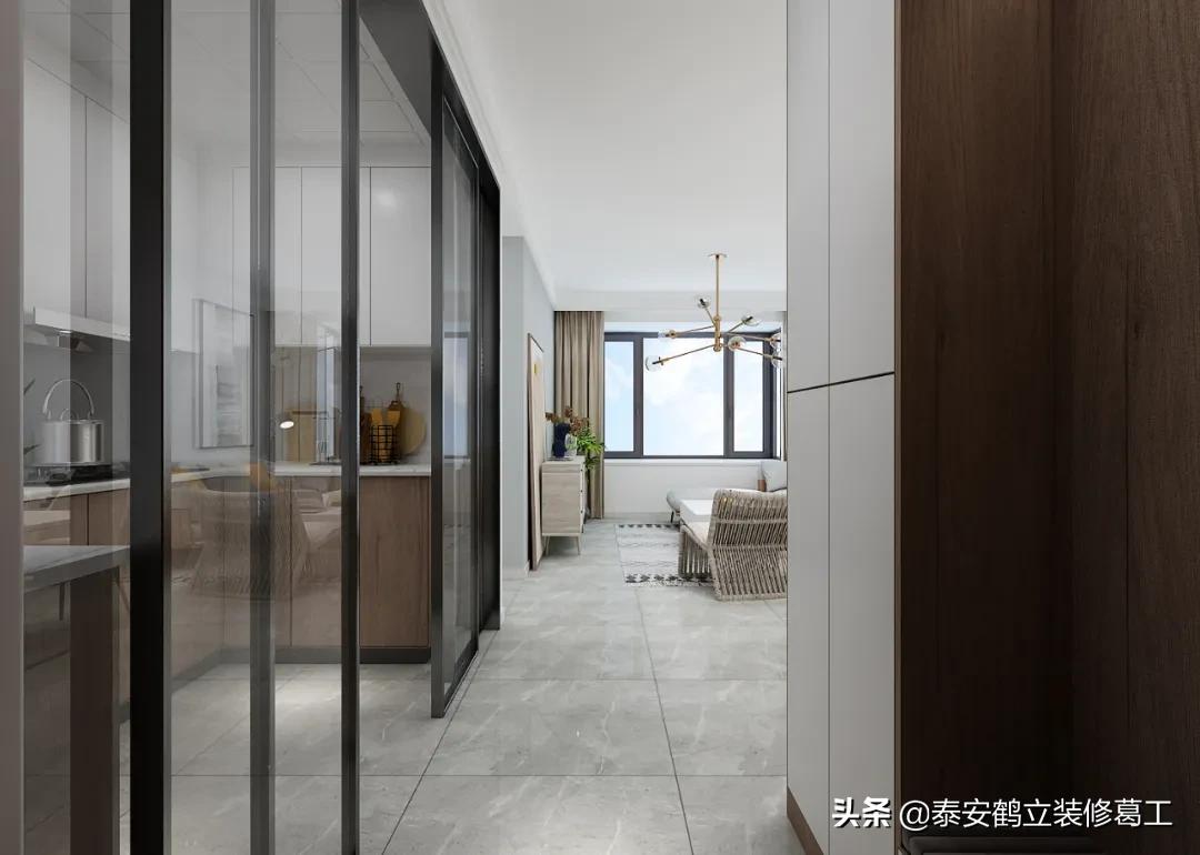 105复式楼现代轻奢装修风格,开元盛世硕园117平东户装修