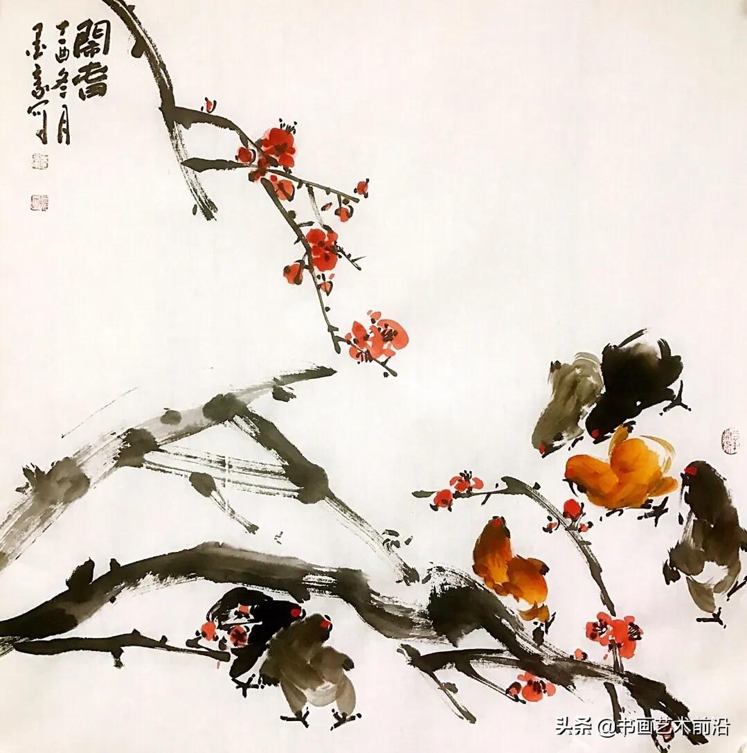 墨豪画鸡自成一家,墨豪画鸡高清大图