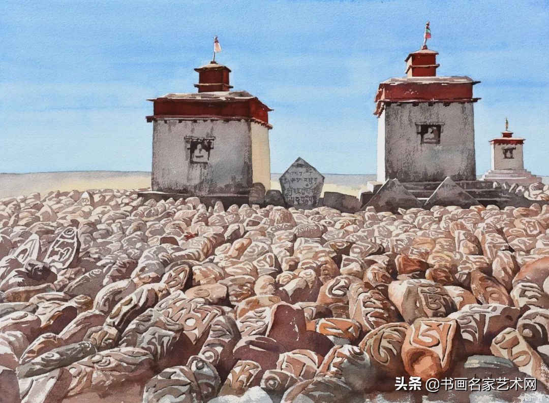 杨柳水彩画教程,关于杨柳的水彩画画作品