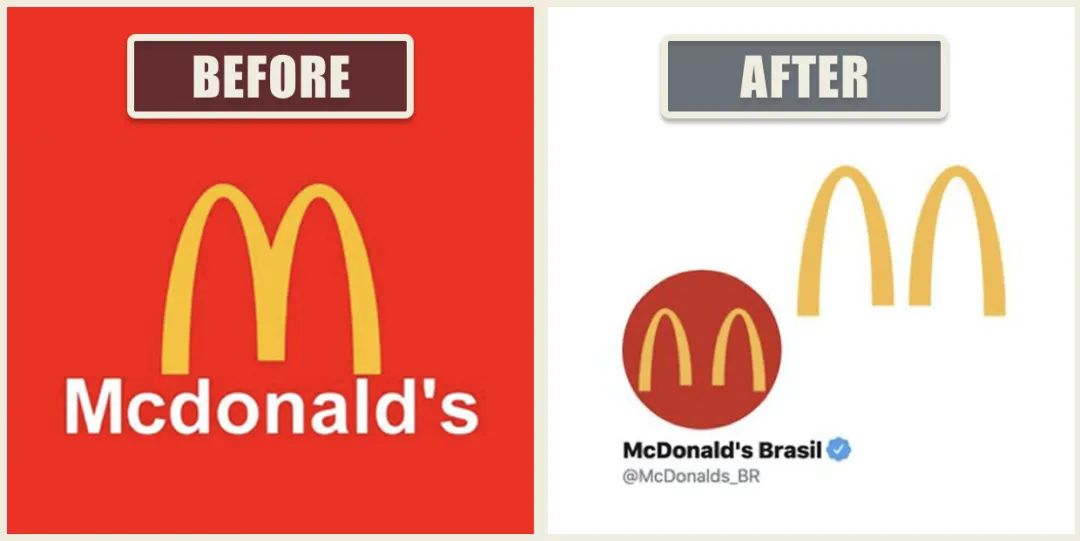 金拱门logo被拆分开的含义,金拱门新logo