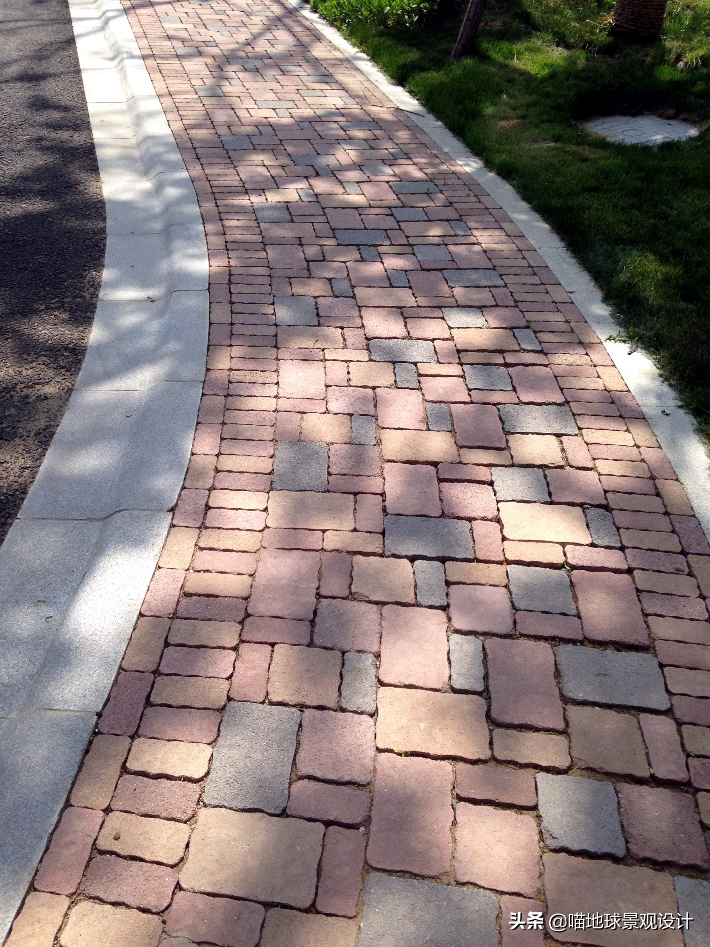 别墅庭院地面透水混凝土,别墅庭院地面铺装材料