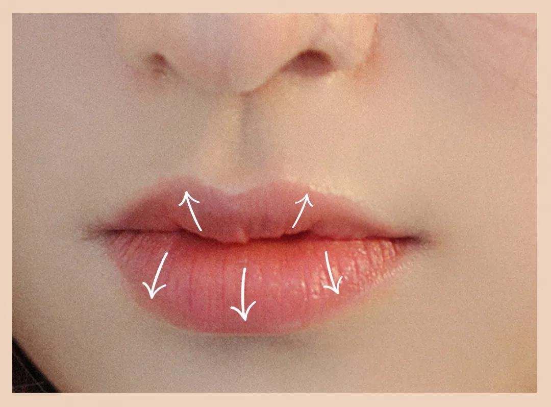 口红的错误涂法,错误的涂口红